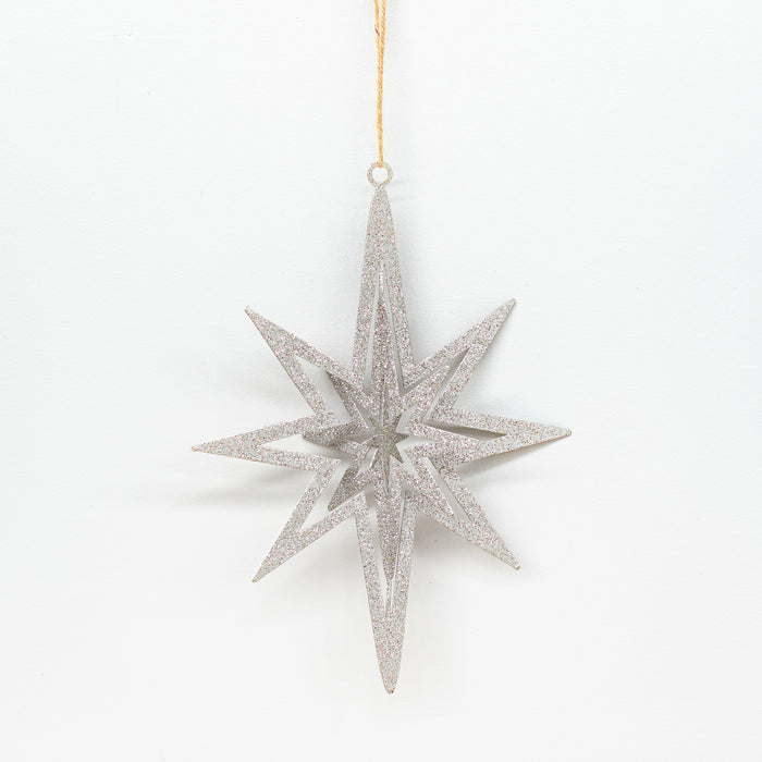 Large Silver Long Star Hanger