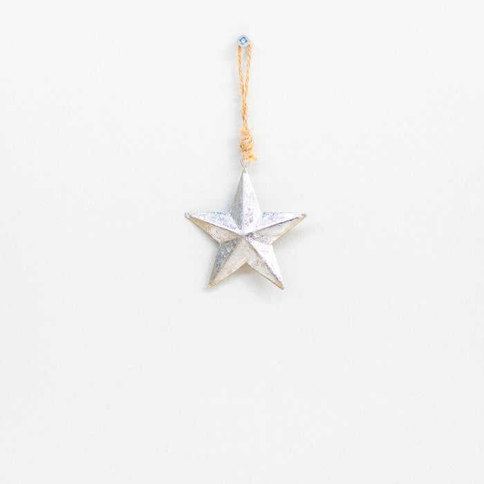 Small Silver Metal Star Hanger