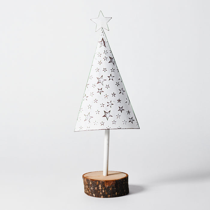 Large Metal Christmas Tree W/Stars