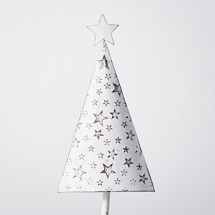 Large Metal Christmas Tree W/Stars