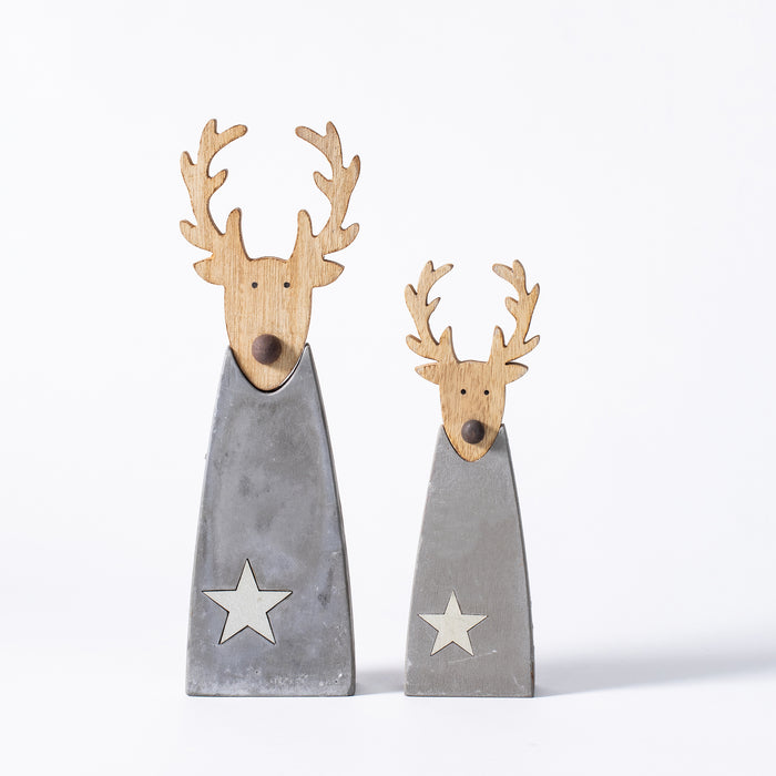 Small Reindeer/Silver Tree