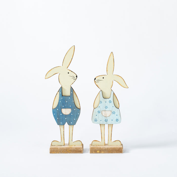 Small Pair of Standing Rabbits