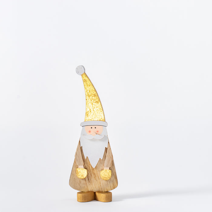 Small Standing Wooden Santa