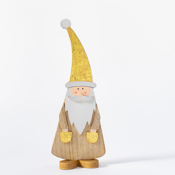 Large Standing Wooden Santa