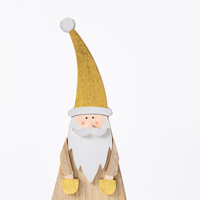 Large Standing Wooden Santa