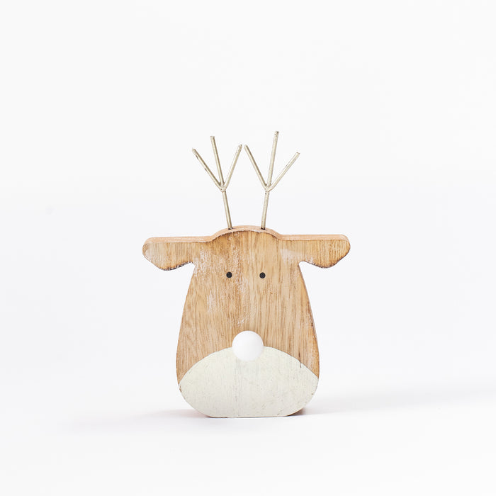 Small Reindeer Head with LED