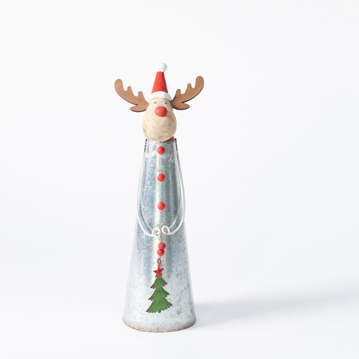 Large Whimsical Reindeer Cone