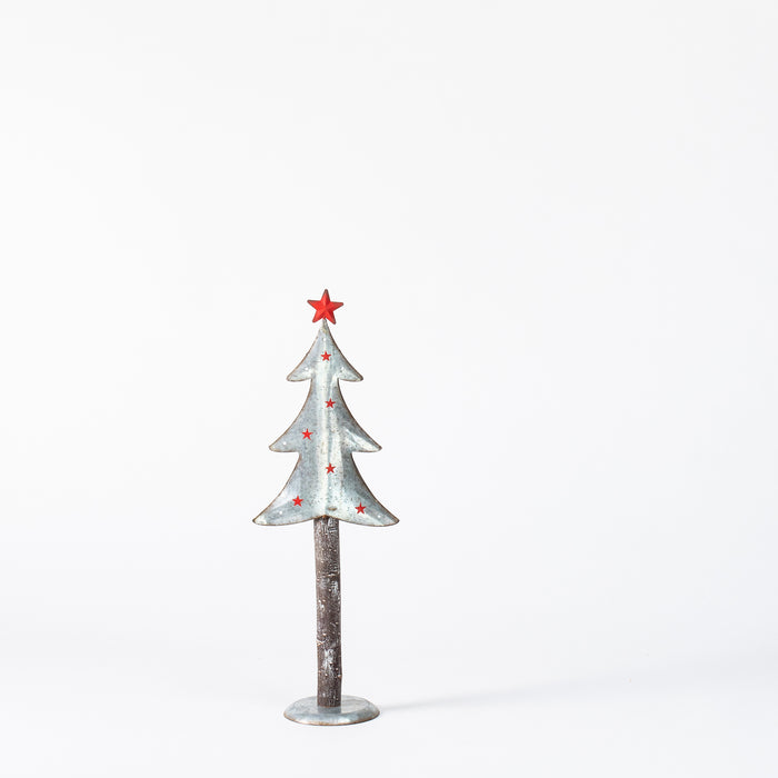 Large Metal Christmas Tree on Disk