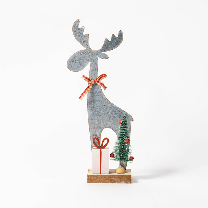 Large Reindeer on Plinth