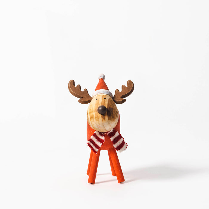 Medium Red Standing Reindeer