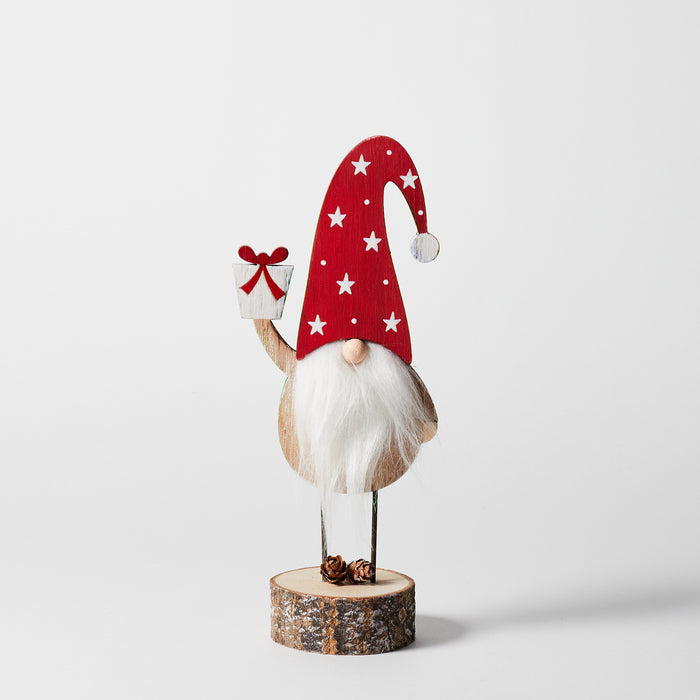 Small Standing Santa W/ Present