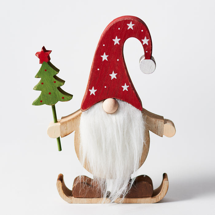 Small Sitting Santa W/ Tree