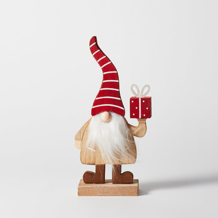 Med Standing Santa on Square Plinth