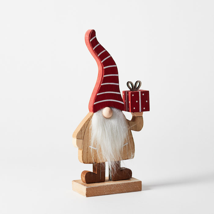 Med Standing Santa on Square Plinth