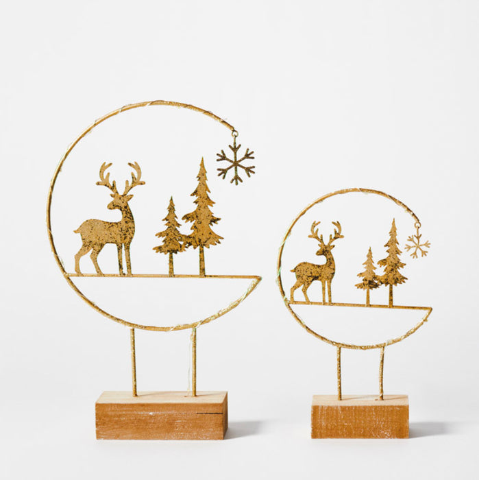 Large Deer and Tree Light