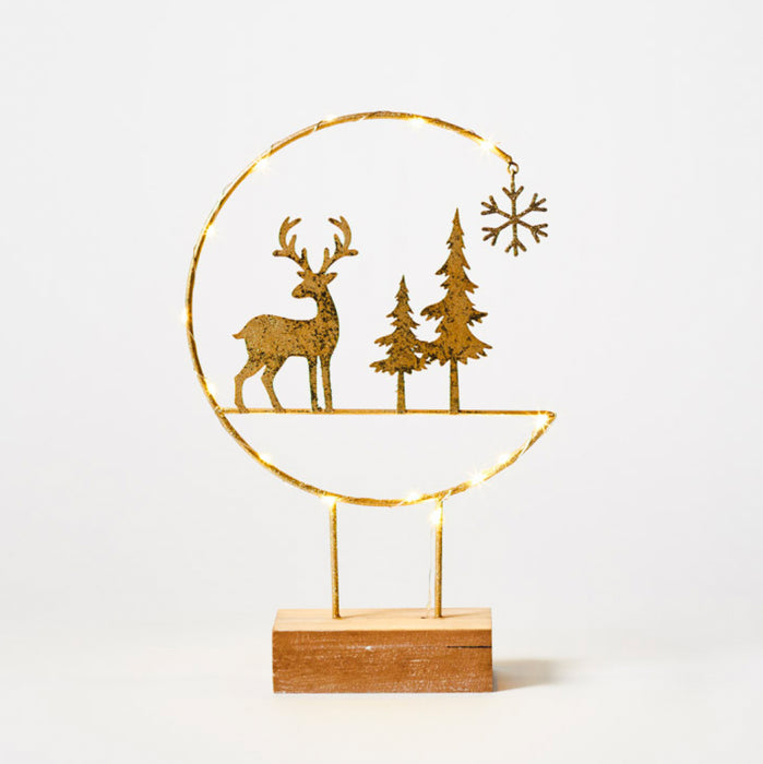 Large Deer and Tree Light