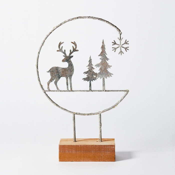 Large Deer and Tree Light
