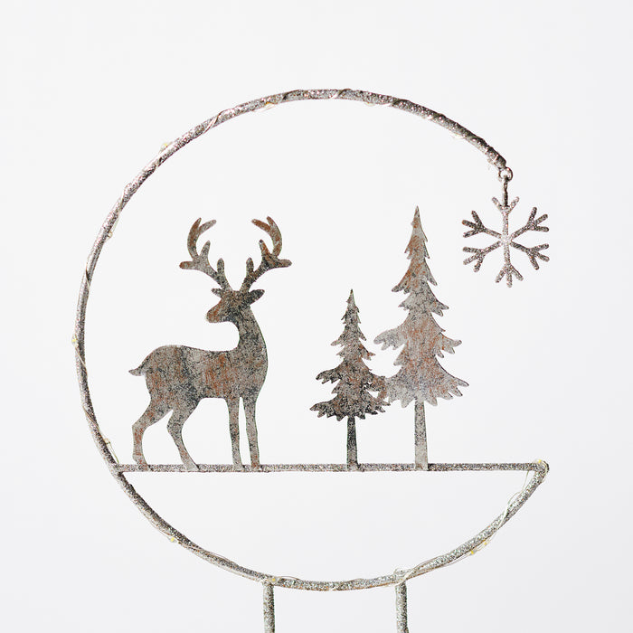 Large Deer and Tree Light