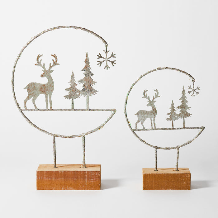 Large Deer and Tree Light