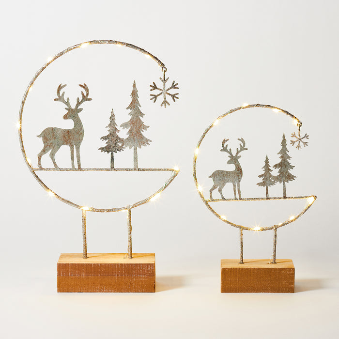 Large Deer and Tree Light