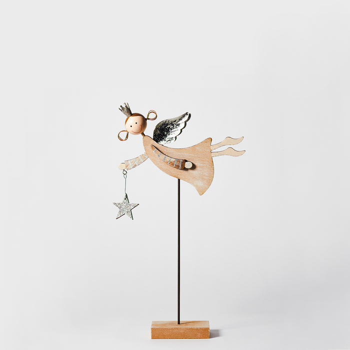 Small Flying Angel on Plinth