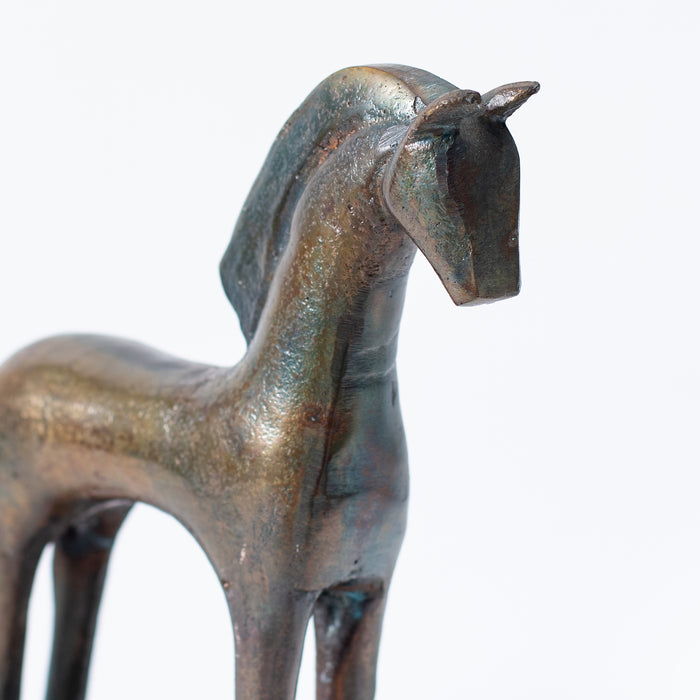 Small Ancient Horse on Plinth