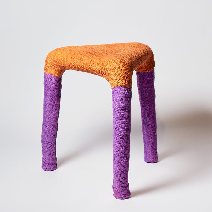 Triangular Table - Orange/Violet