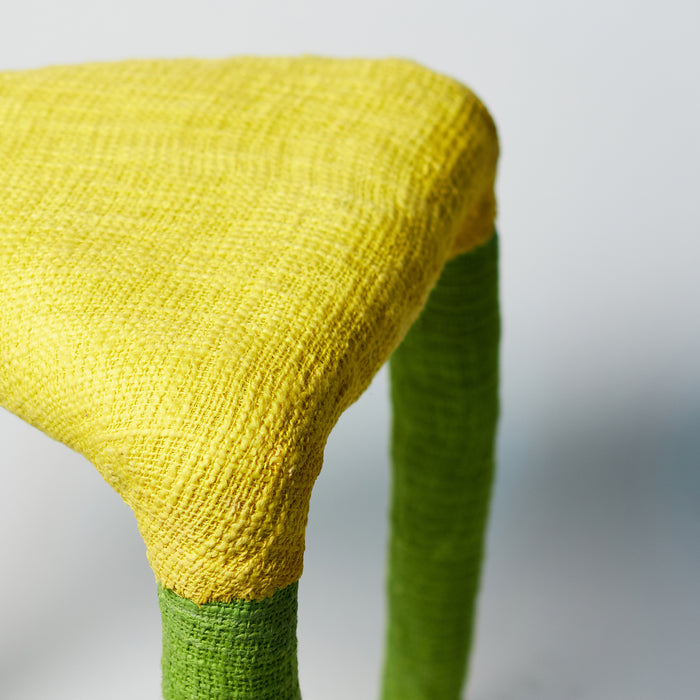 Triangular Table - Yellow/Green