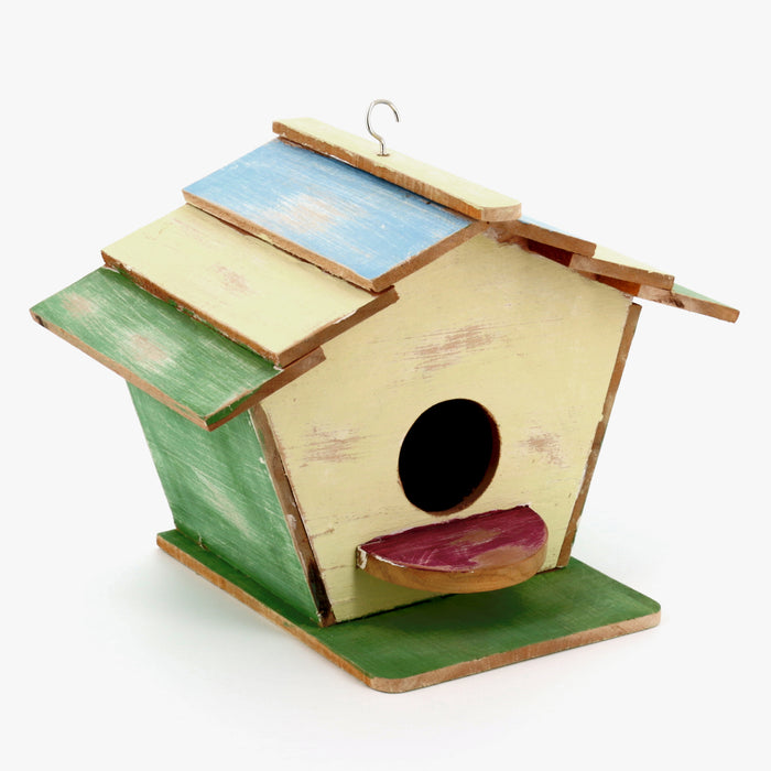 Swiss Chalet Teak Birdhouse