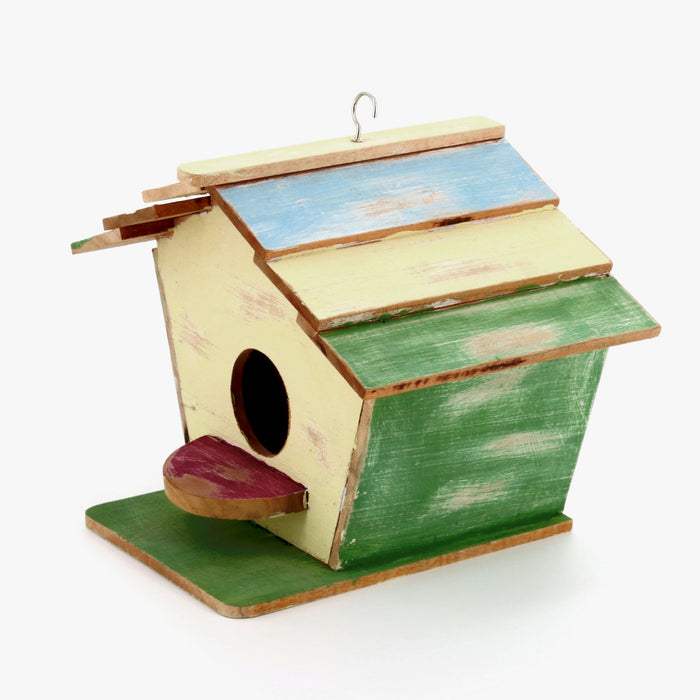 Swiss Chalet Teak Birdhouse