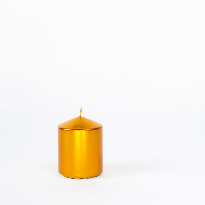 Small Pillar Candle - Antique Gold