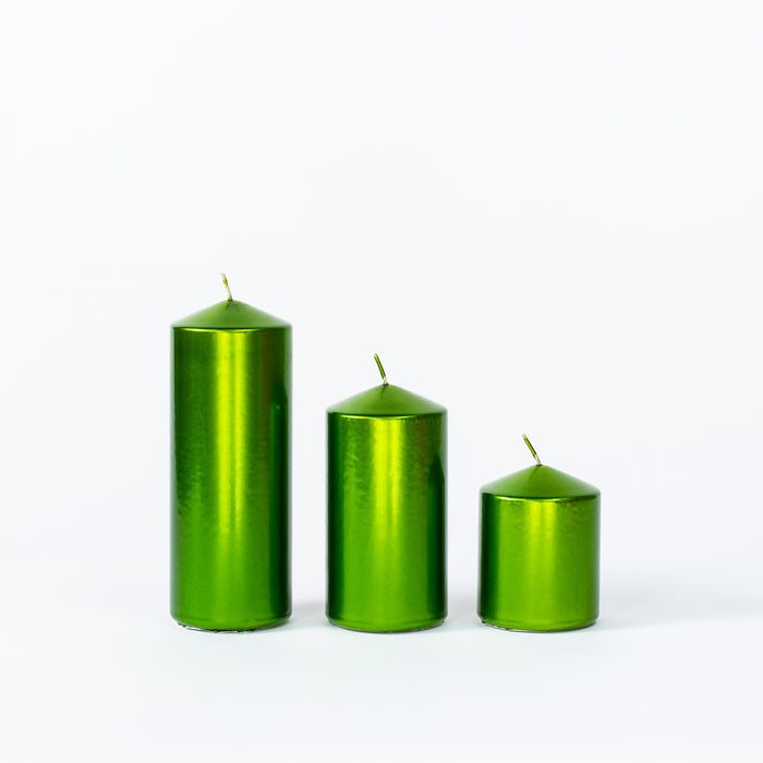 Medium Pillar Candle - Green