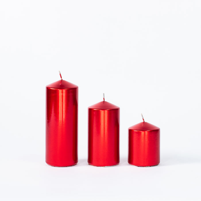 Small Pillar Candle - Red