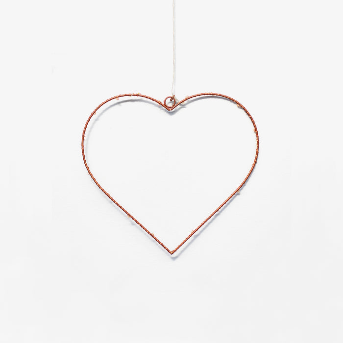 Small Heart with 18 Lights - Copper