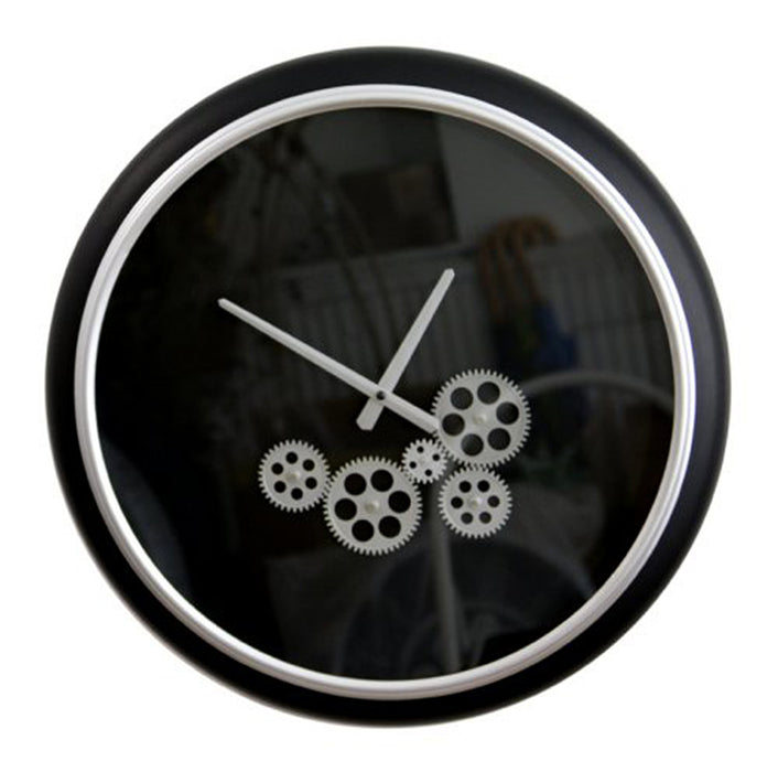 Large Silver Clock
