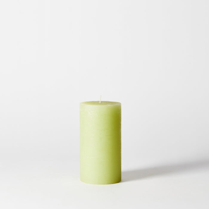 Med Pillar Candle - Rustic Green