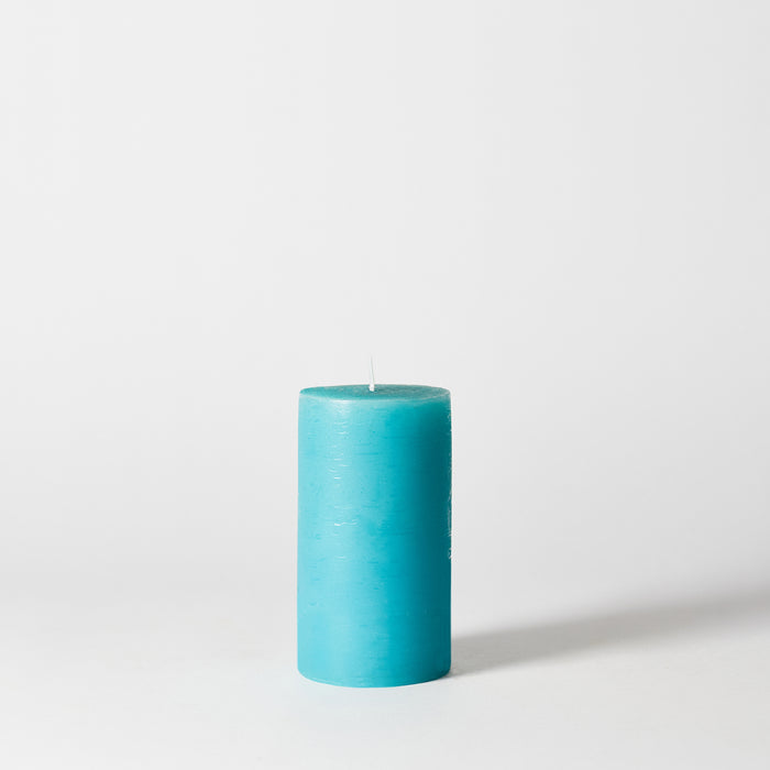 Med Pillar Candle - Bright Teal