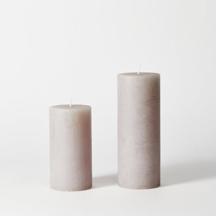 Large Pillar Candle - Grey
