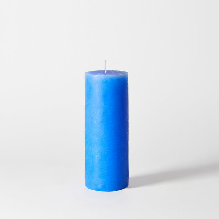 Large Pillar Candle - Bright Blue