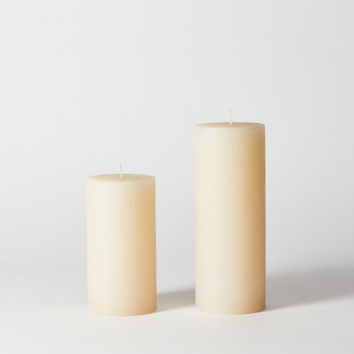 Large Pillar Candle - Pastel Beige