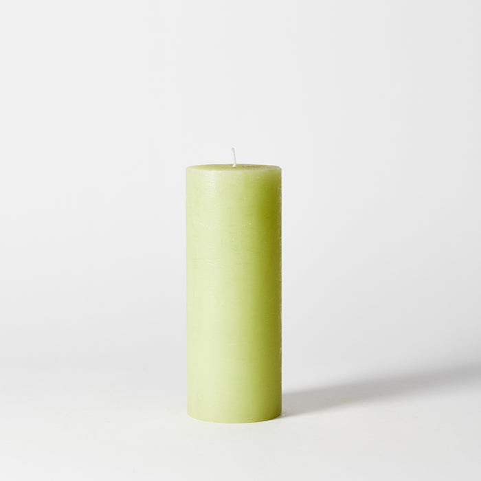 Large Pillar Candle - Rustic Green