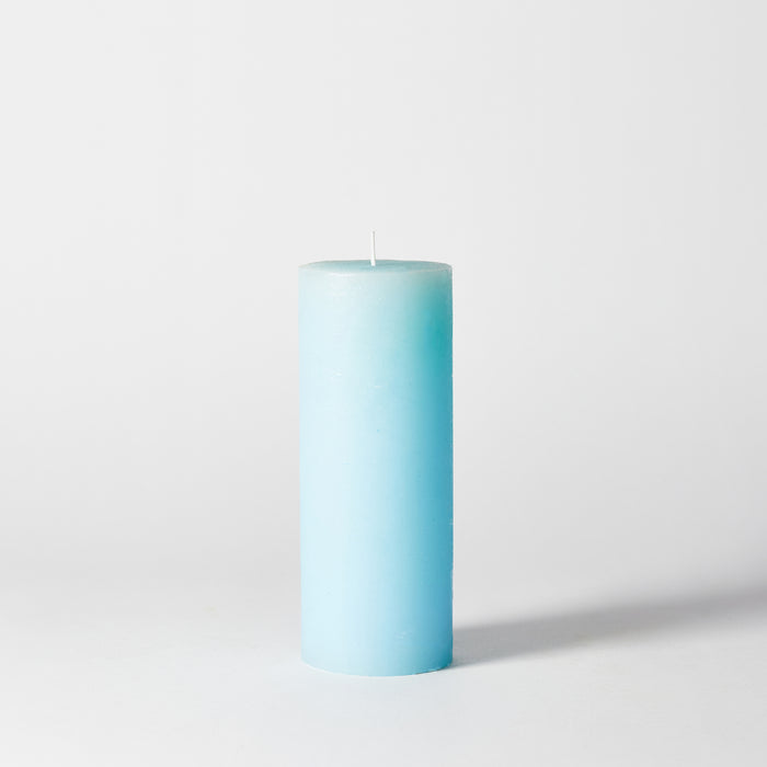 Large Pillar Candle - Rustic Blue