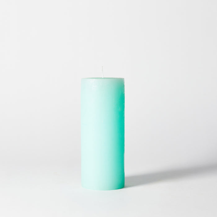 Large Pillar Candle - Light Aqua