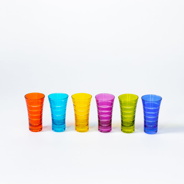 Ass.6 Horizontal Cut Shot Glasses