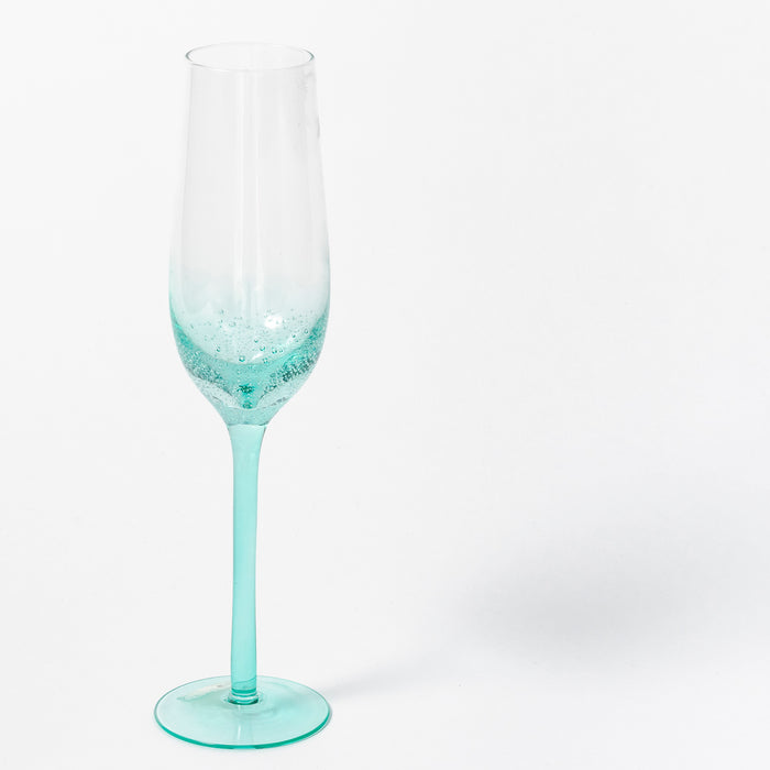 Champagne Glass - Aqua