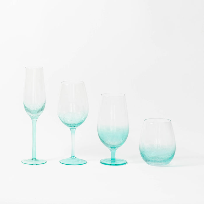 Champagne Glass - Aqua