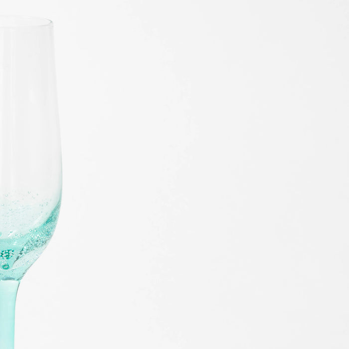 Champagne Glass - Aqua
