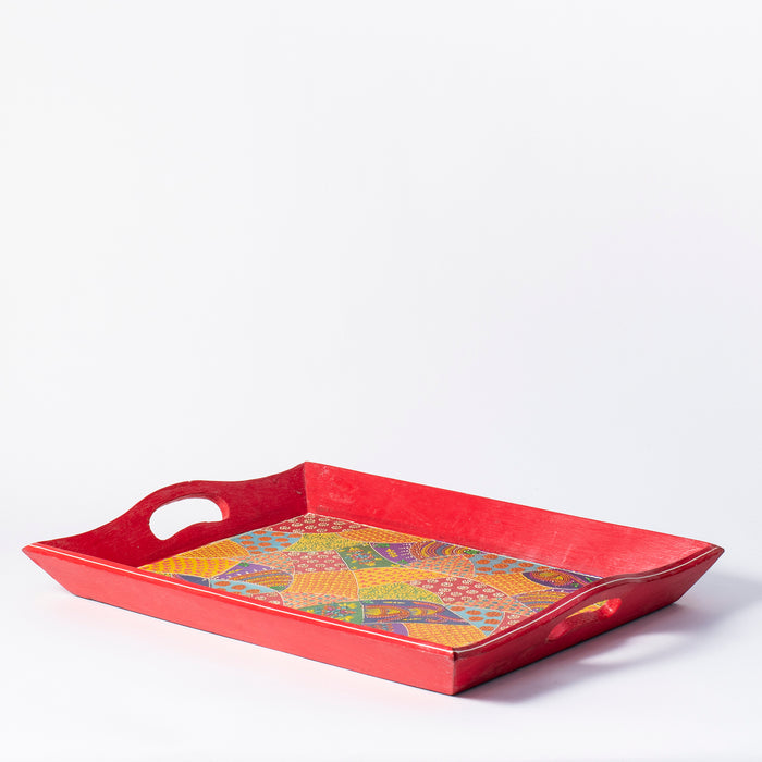 Handled Tray - Red