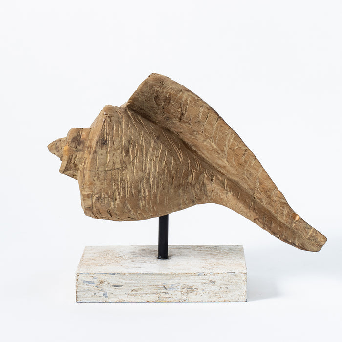 Long Conch Shell on Plinth