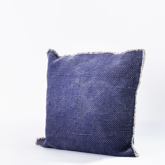 Small Filled Indigo Cushion